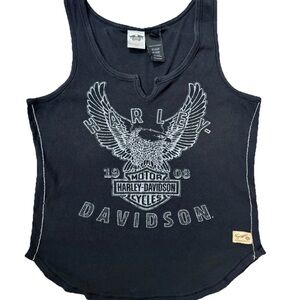 Harley-Davidson Y2K Black Tank Top size XL